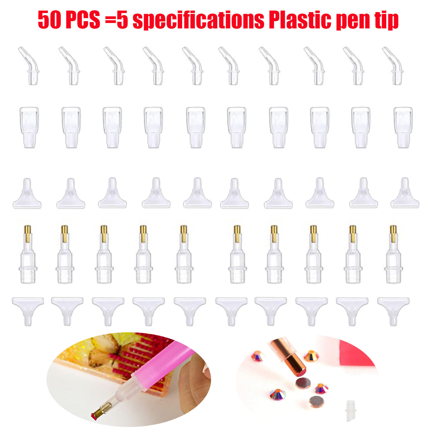 Embroidery Uae - 50 Pcs Diamond Painting Art Drill