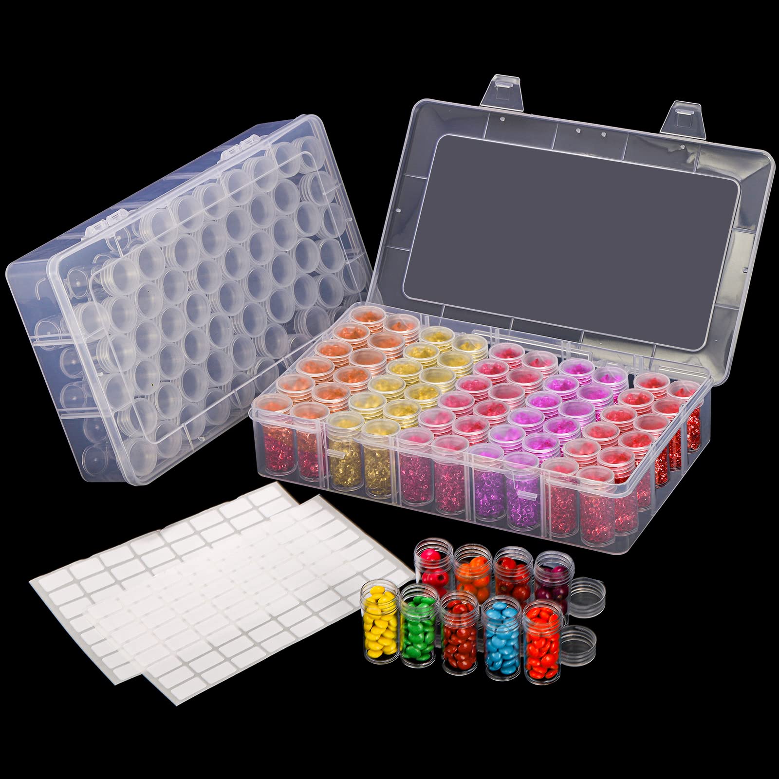 Embroidery Uae - 1pc 24/30//38/60 Slots Plastic Storage Box,