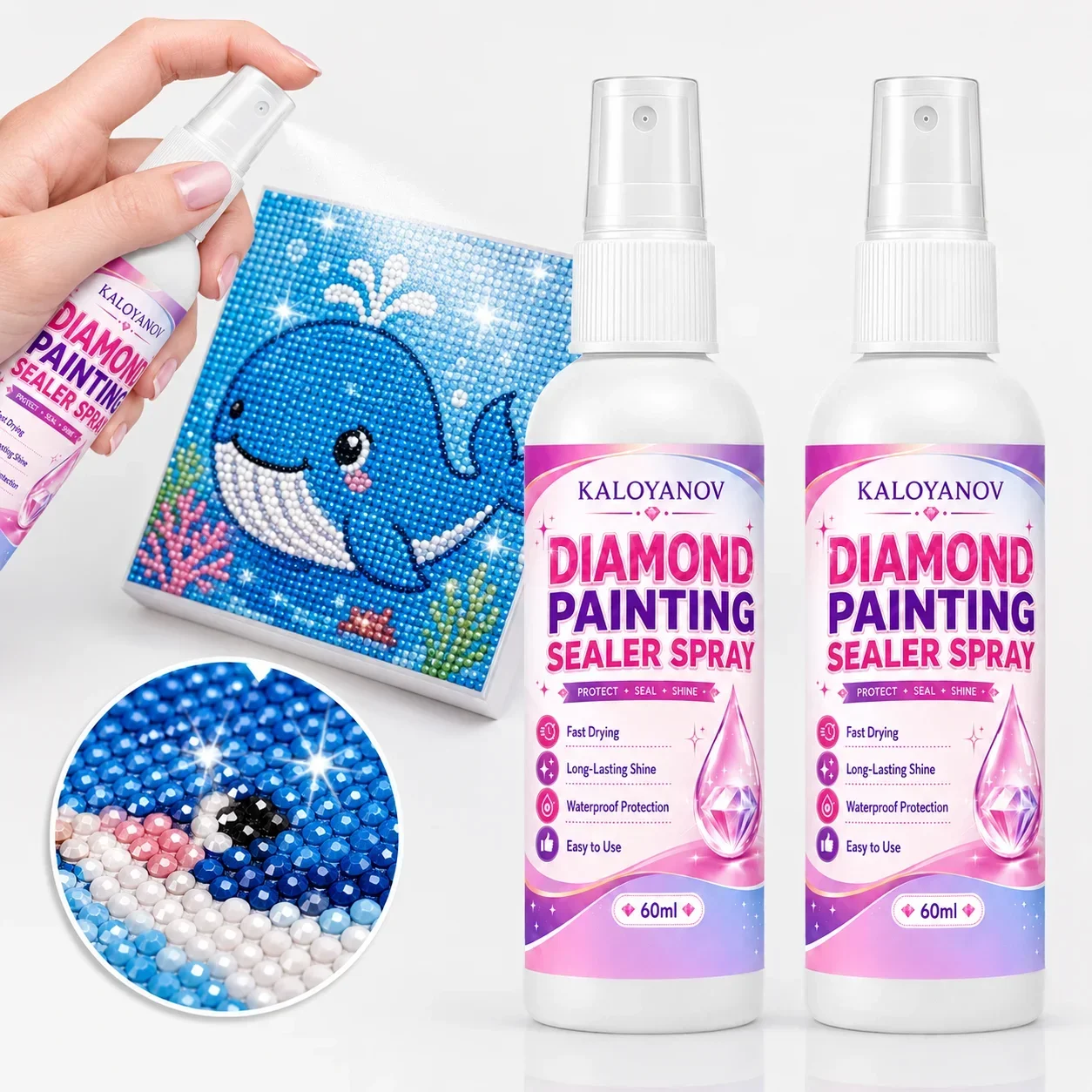 Embroidery Uae - 5D Diamond Painting Sealer Spray 60ML,
