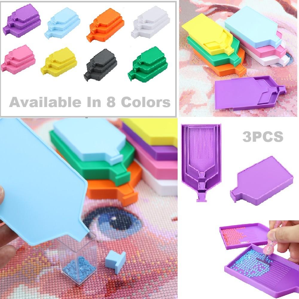 Embroidery Uae - DIY 3Pcs Diamond Painting Trays of