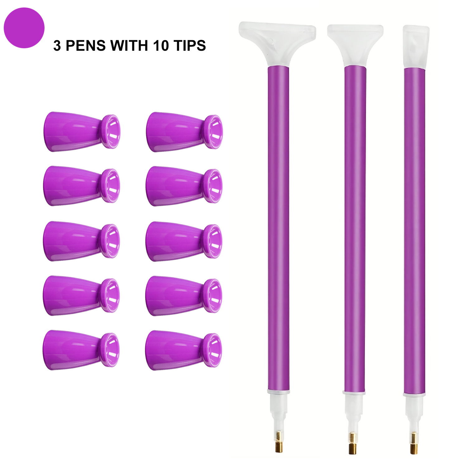 Embroidery Uae - 10 Silicone Tips & 3 Pens