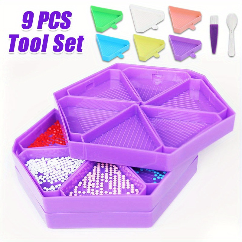 Embroidery Uae - 9PCS New Diamond Painting Tray, Multi-functional