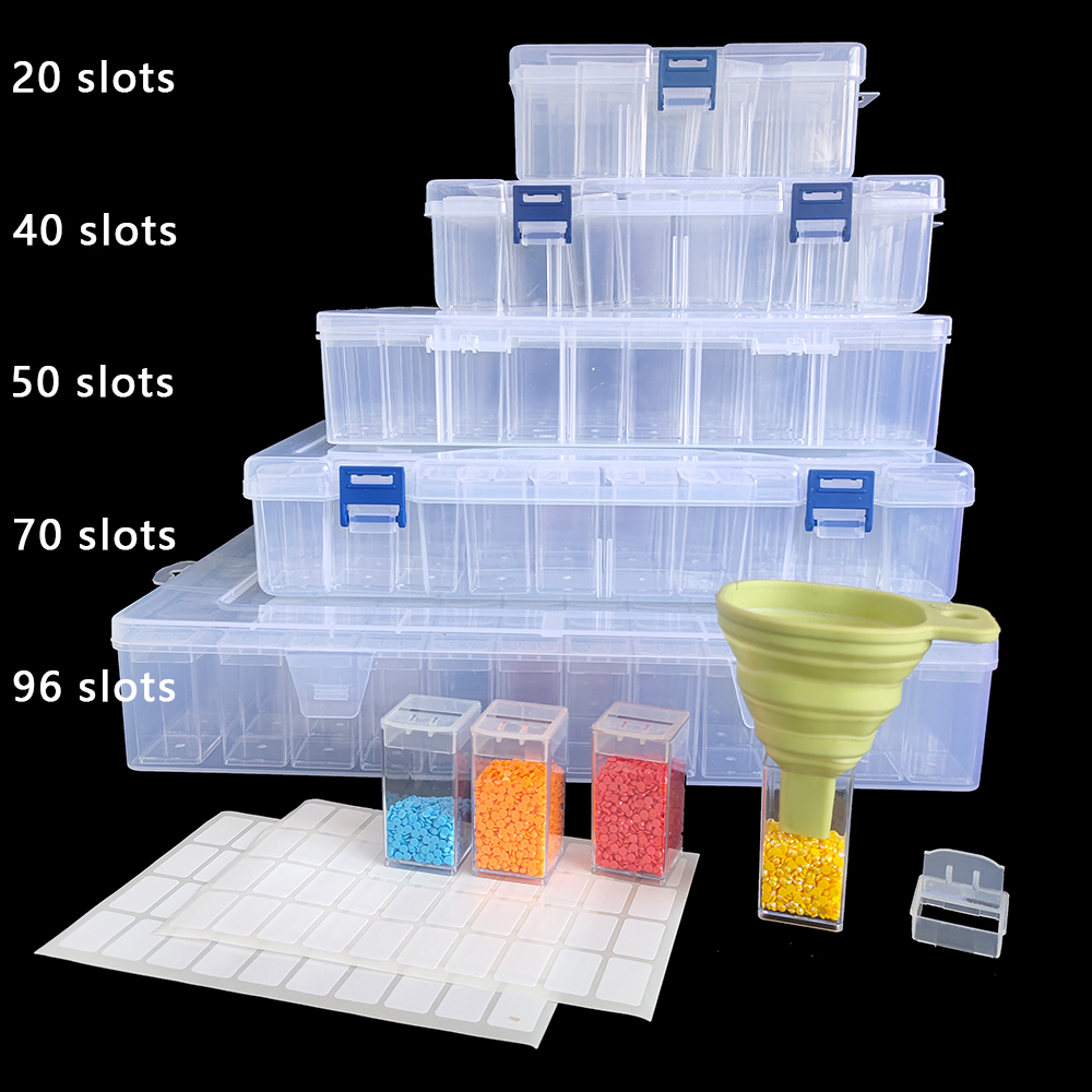 Embroidery Painting - Square Plastic Diamond Painting Storage Box