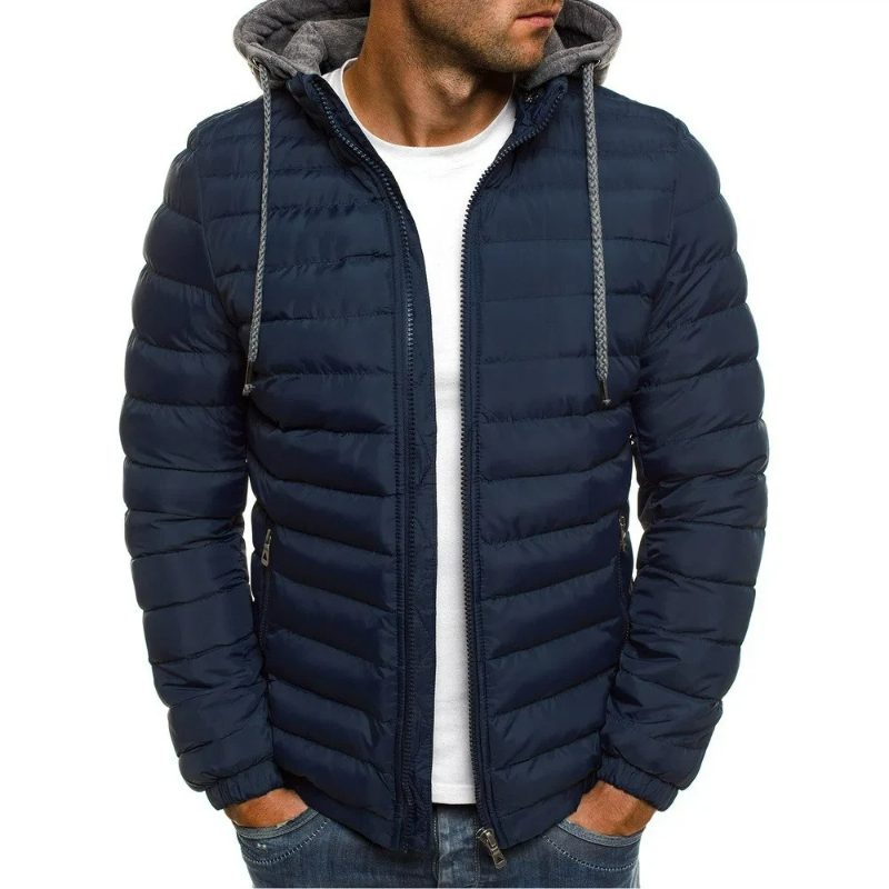 2026  Men Cotton Pad Parka Coa - Embroidery Zip Up Hoodie 评论和价格