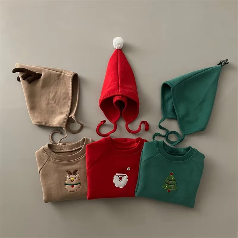 Baby Christmas Romper with Hat - Embroidery Xmas Tree 评论和价格