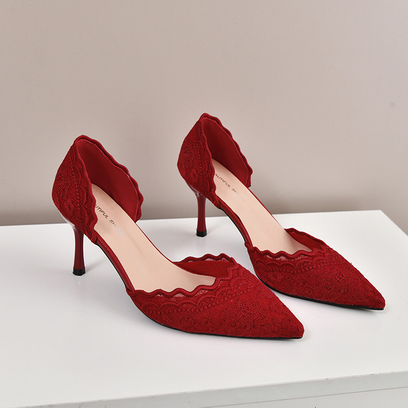 Luxury Red White Lace Embroide - Embroidery Red 评论和价格