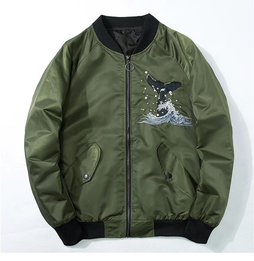 Sukajan Embroidered Bomber Jac - Embroidery University 评论和价格