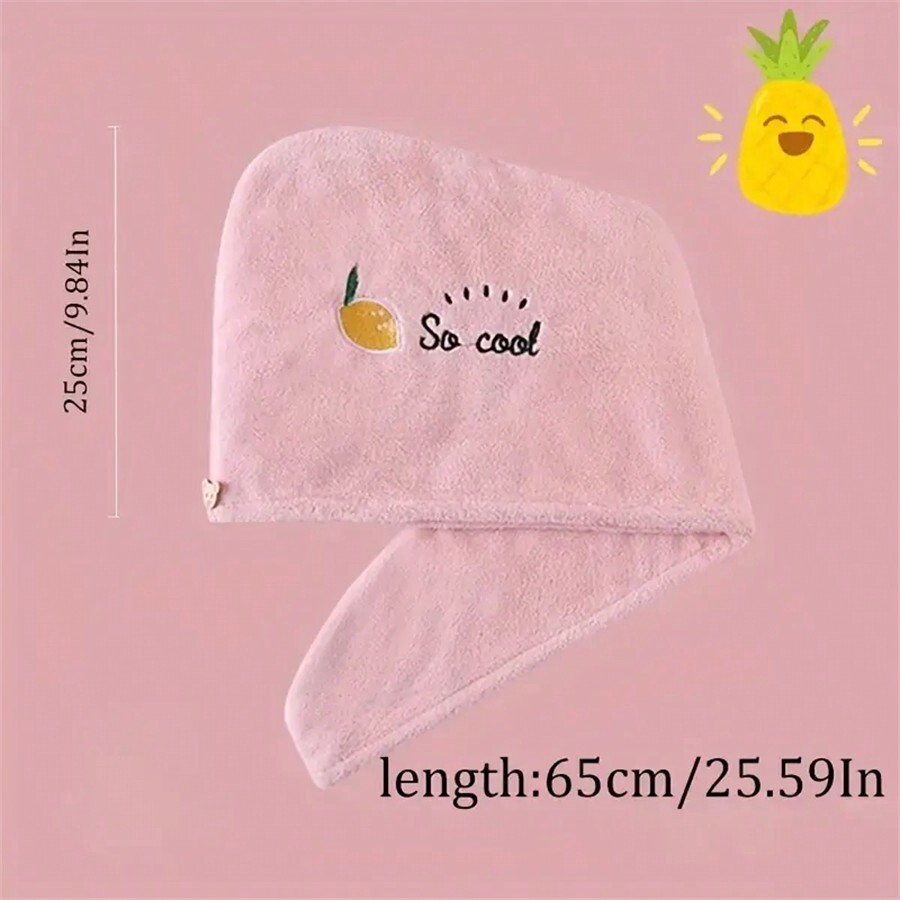 Quick-Dry Coral Fleece Hair To - Embroidery Towel 评论和价格