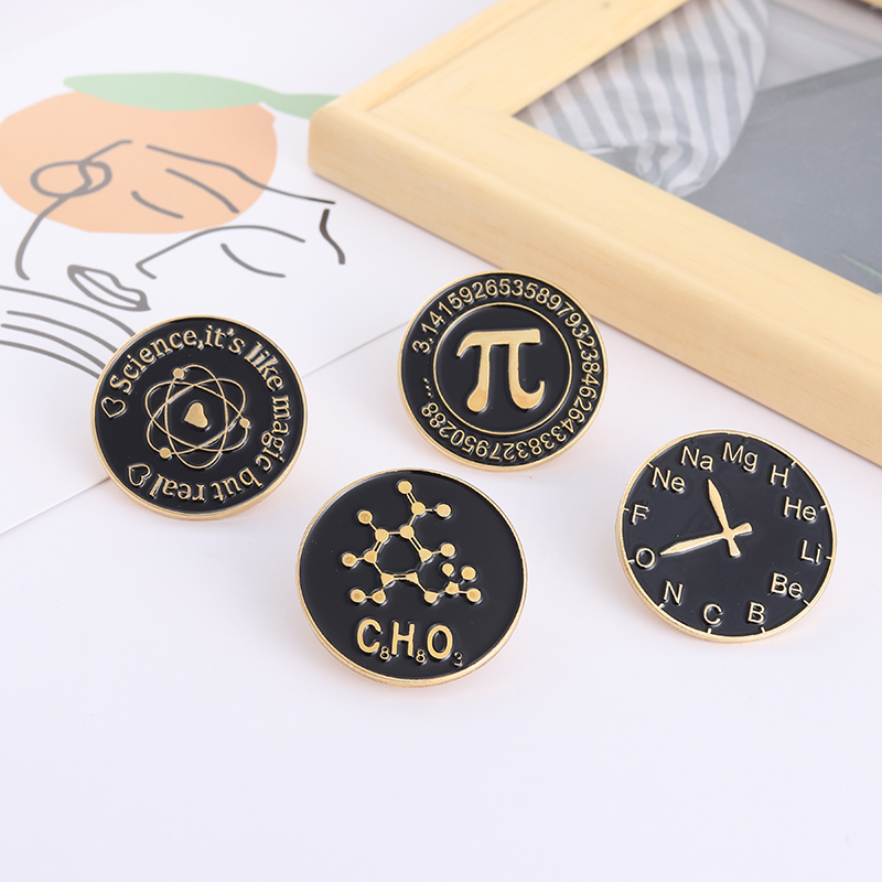 Creative Math Enamel Brooches  - Embroidery Love 评论和价格