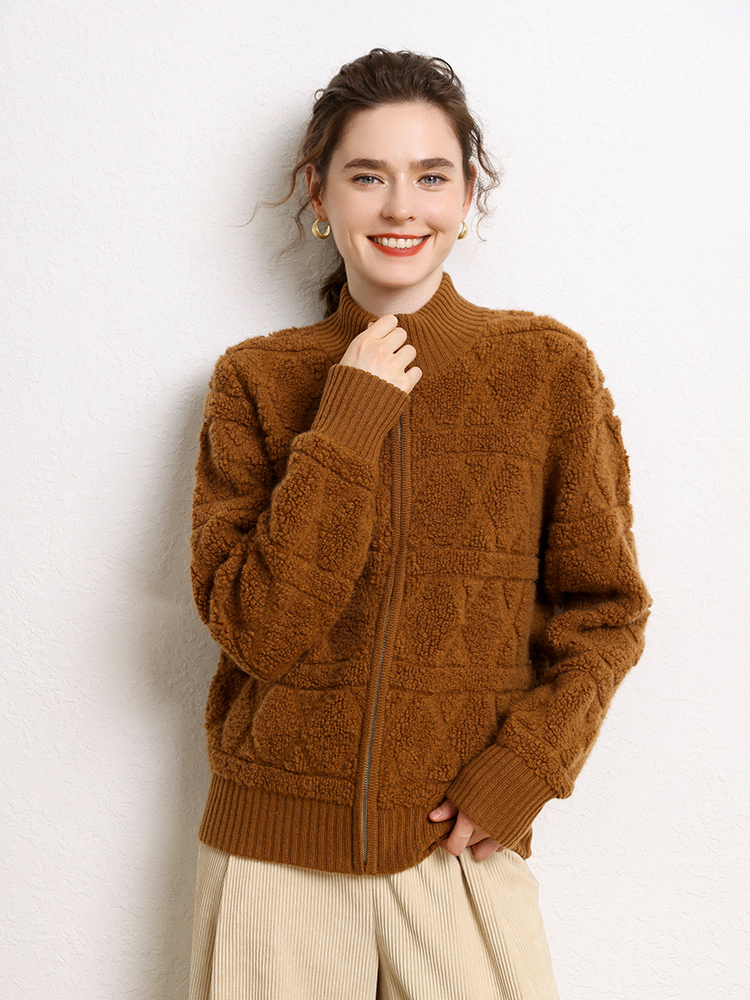 Women's 100% Cashmere Sweater  - Embroidery Towel 评论和价格