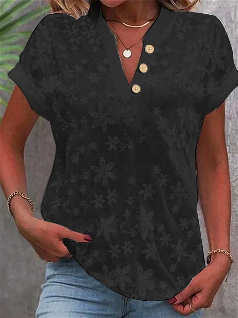 Cropped Shirt White Lace Blous - Embroidery Eyelet 评论和价格