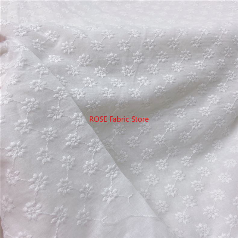 Cotton Embroidery Eyelet Fabri - Embroidery Eyelet 评论和价格