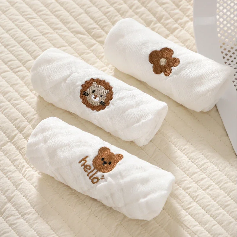 Baby Saliva Towels 6 Layer Cot - Embroidery Towel 评论和价格