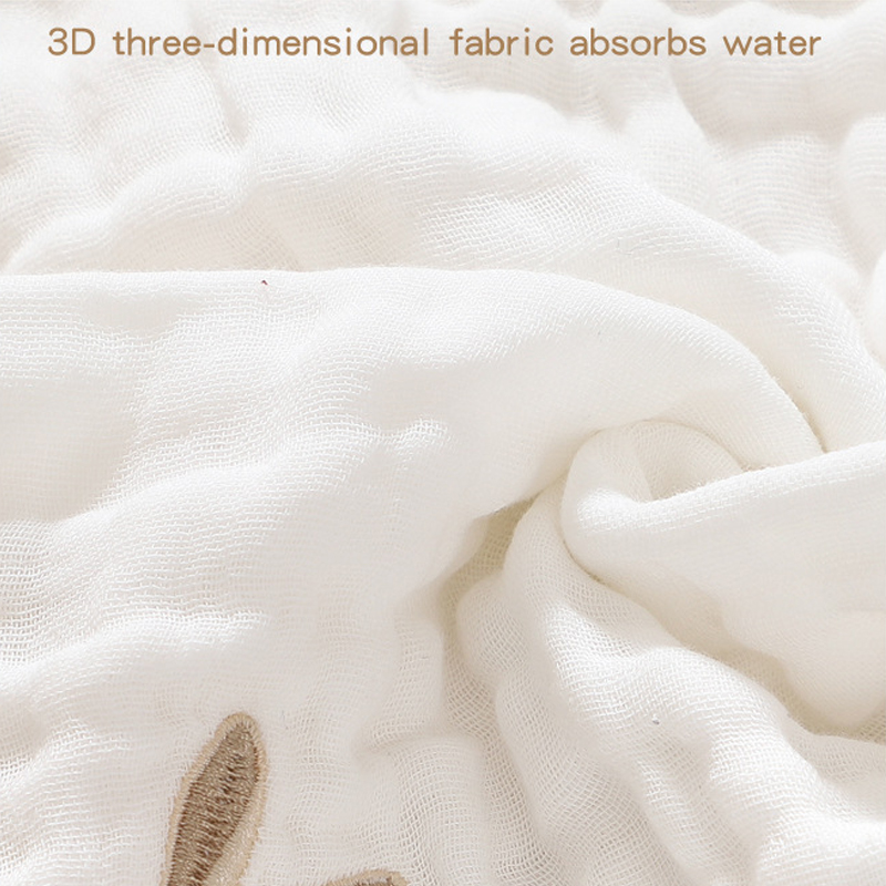 Baby Saliva Towels 6 Layer Cot - Embroidery Towel 评论和价格