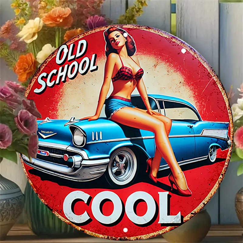 1pc Vintage Pin-Up Car & Cool  - Embroidery Red 评论和价格
