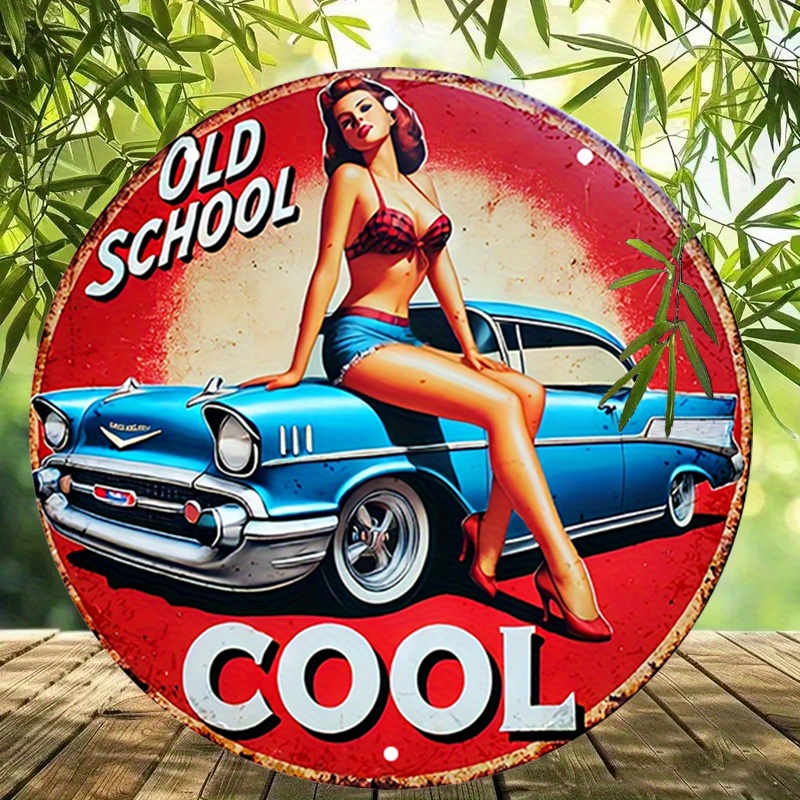 1pc Vintage Pin-Up Car & Cool  - Embroidery Red 评论和价格