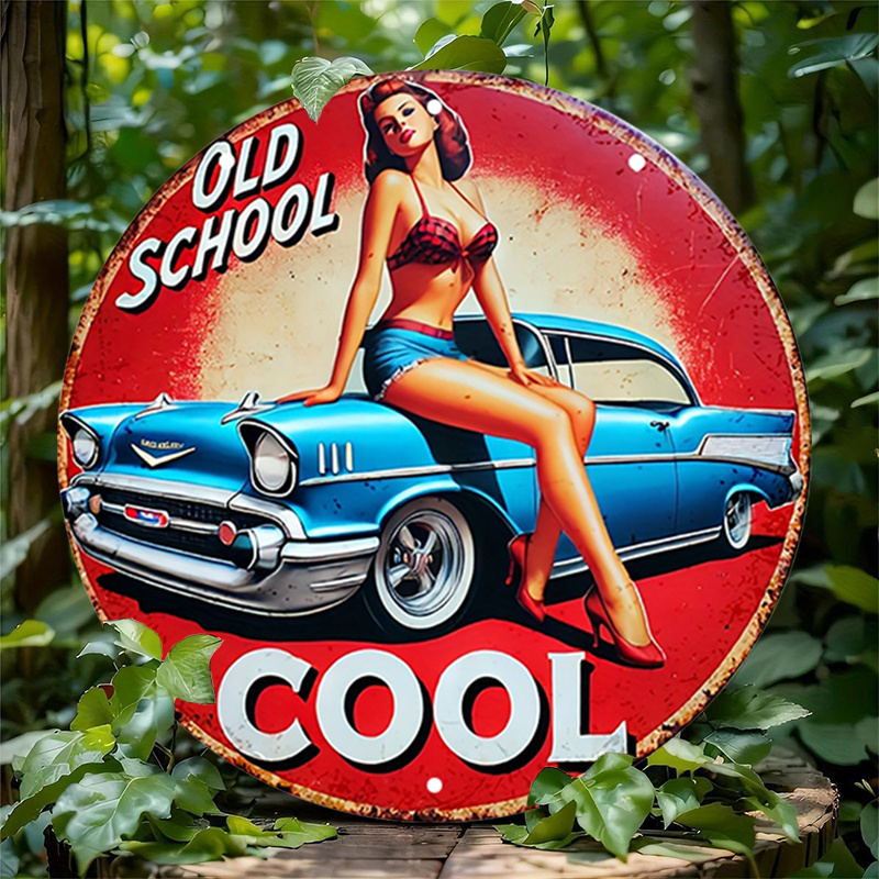 1pc Vintage Pin-Up Car & Cool  - Embroidery Red 评论和价格