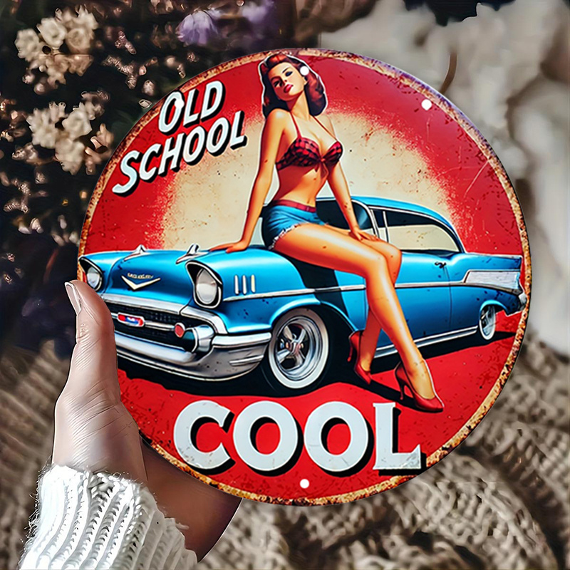 1pc Vintage Pin-Up Car & Cool  - Embroidery Red 评论和价格