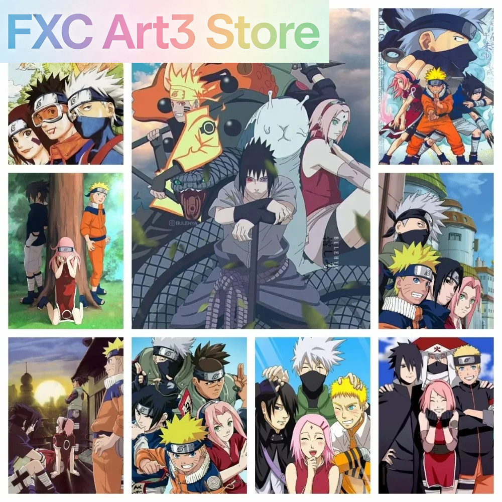Frameless 1pc Naruto Class Sev - Embroidery Painting 评论和价格