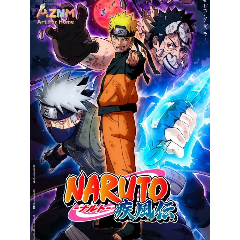 Frameless 1pc Naruto Class Sev - Embroidery Painting 评论和价格