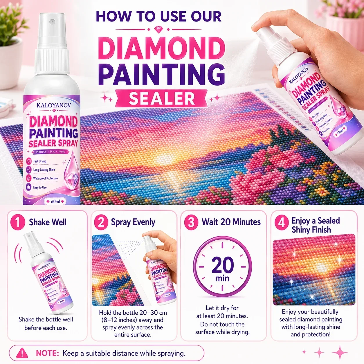 5D Diamond Painting Sealer Spr - Embroidery Uae 评论和价格