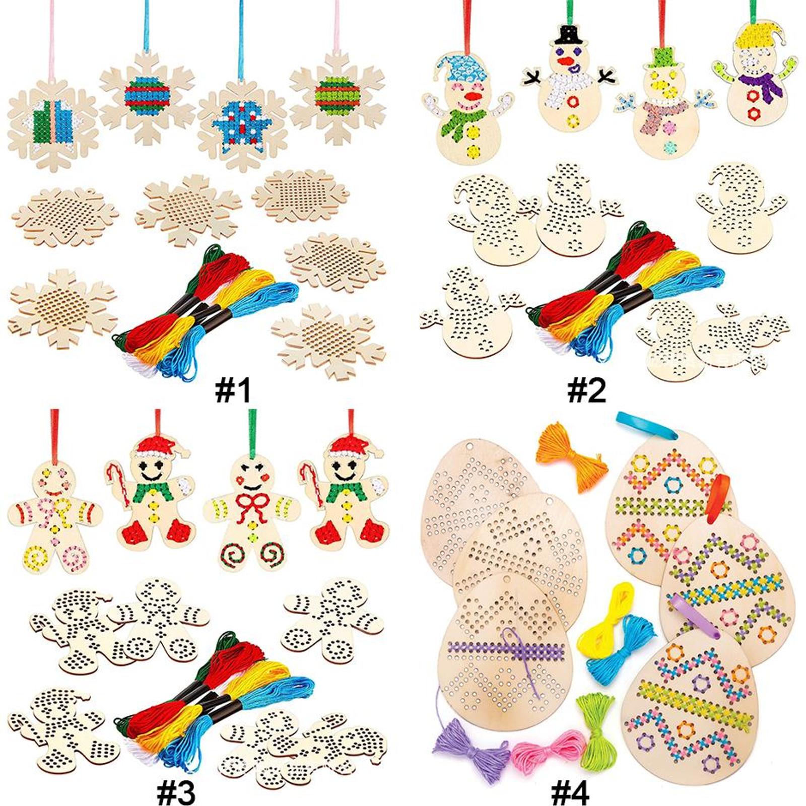 Cross Stitch Hanging Pendant E - Embroidery Xmas Tree 评论和价格