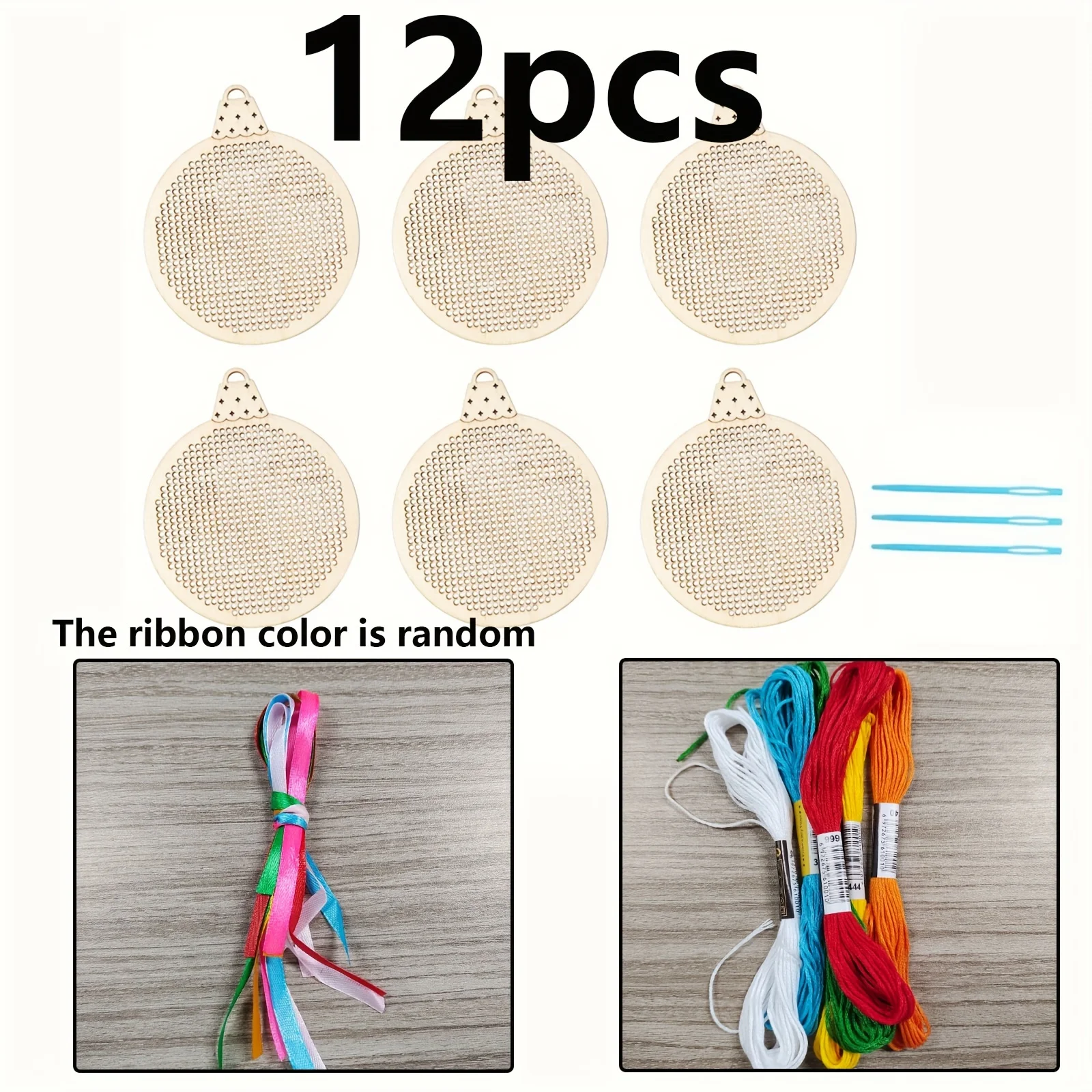 12Pcs Christmas Cross Stitch H - Embroidery Xmas Tree 评论和价格