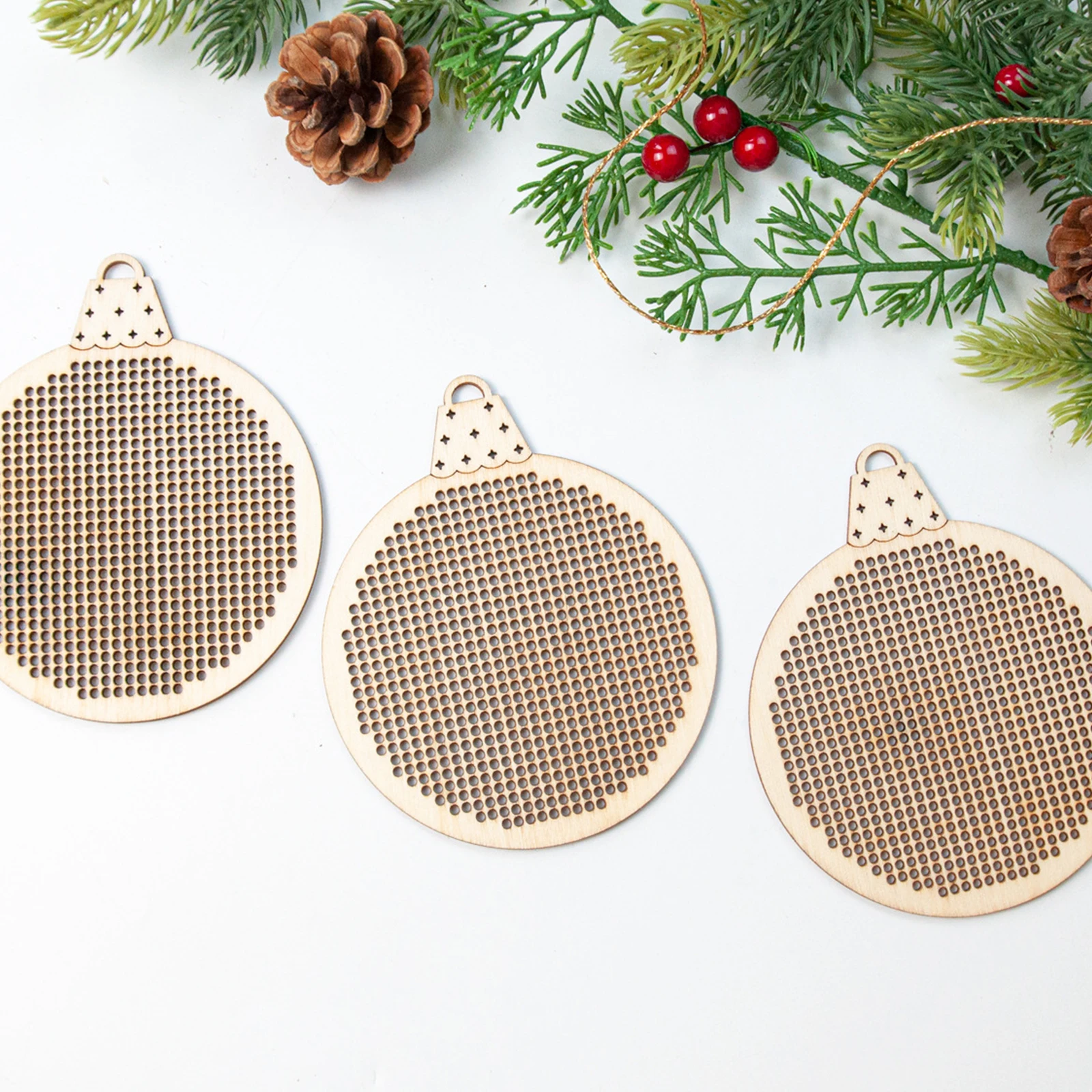 12Pcs Christmas Cross Stitch H - Embroidery Xmas Tree 评论和价格