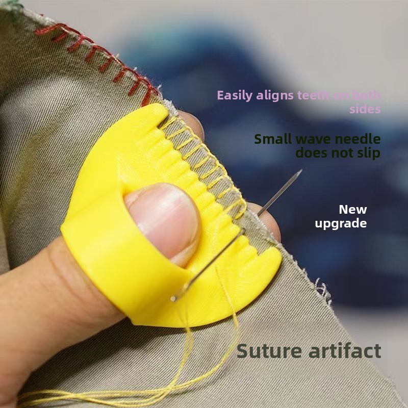 Anti-slip Silicone Sewing Thim - Embroidery Ring 评论和价格