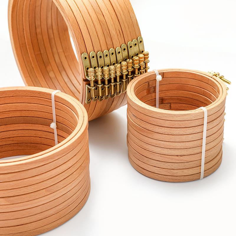 1pcs High Quality Beech Wood E - Embroidery Ring 评论和价格