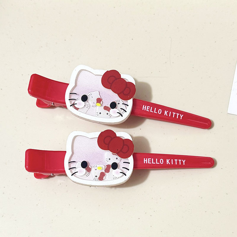 Hello Kitty Hair Clip Shaker B - Embroidery Red 评论和价格