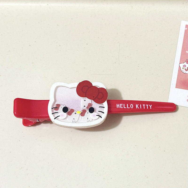 Hello Kitty Hair Clip Shaker B - Embroidery Red 评论和价格