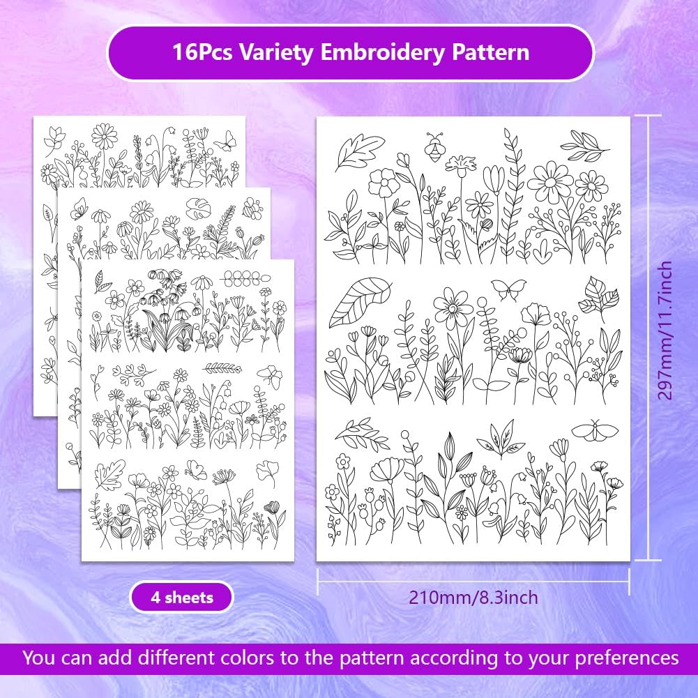 Water Soluble Embroidery Patte - Water Soluble Stabilizer 评论和价格