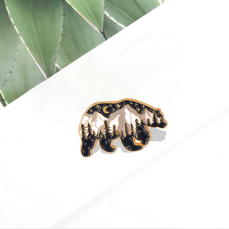 Mama Papa Bear Enamel Pins Cus - Embroidery Love 评论和价格