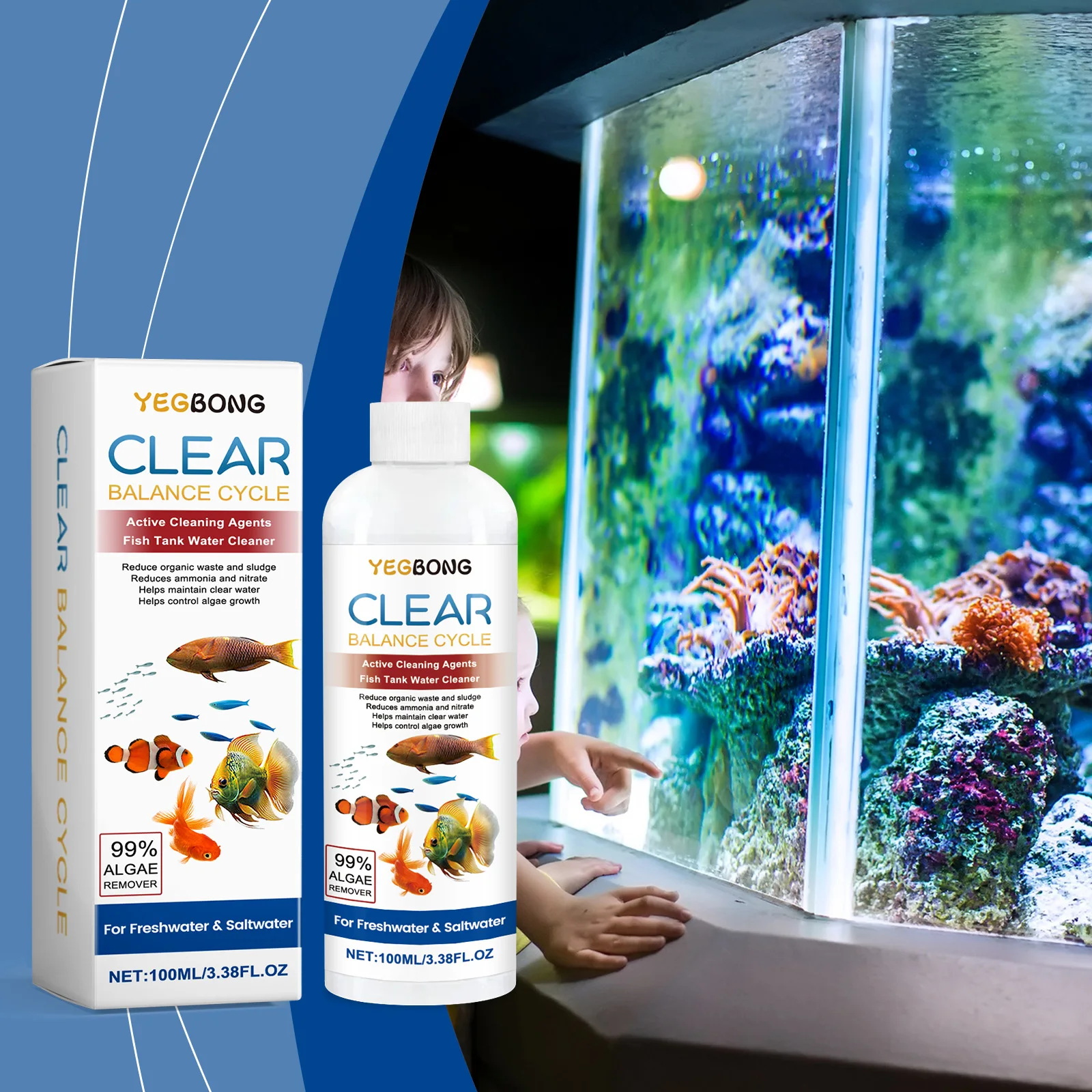 Algae Remover for Fish Tanks,  - Water Soluble Stabilizer 评论和价格