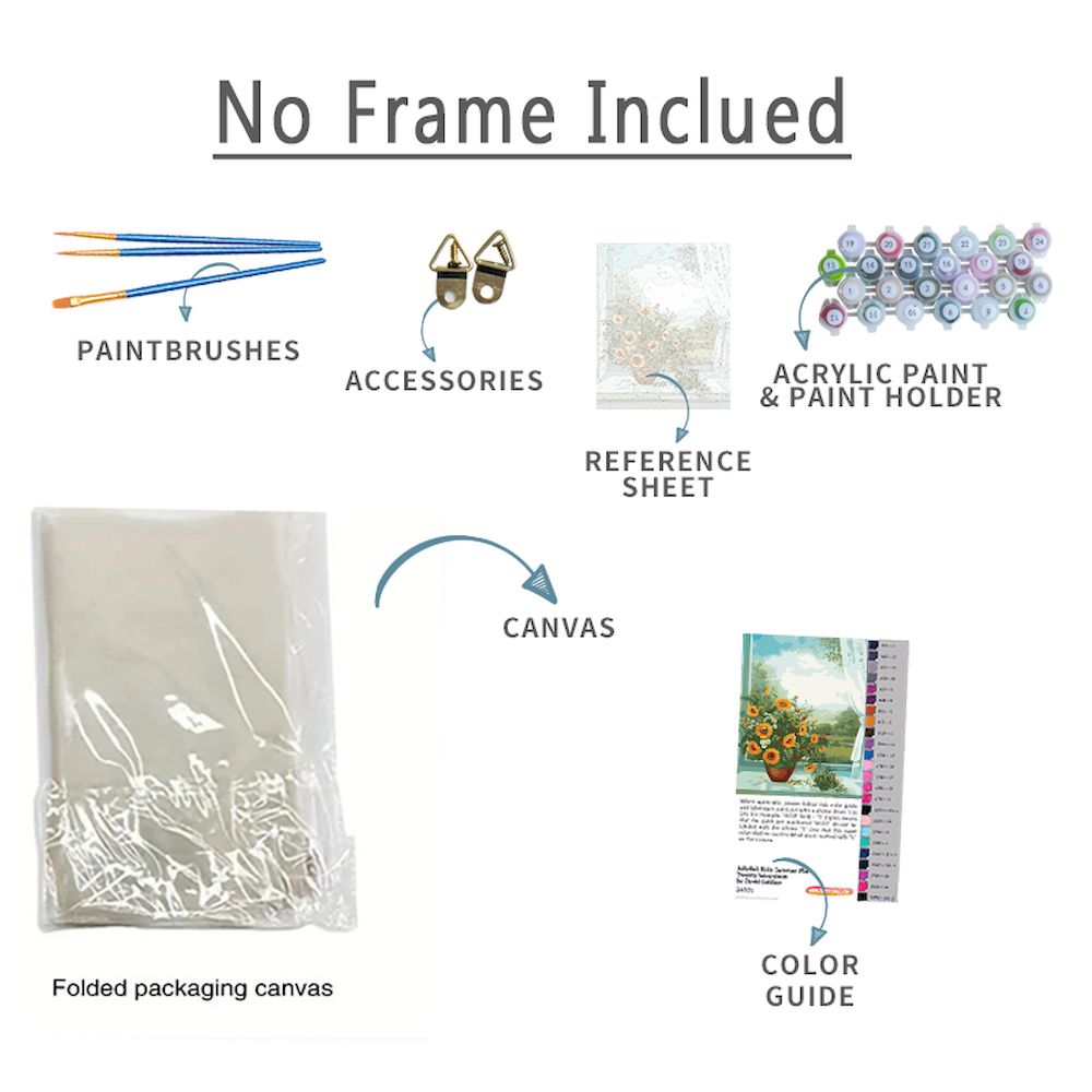 Paintings By Number Flower Sce - Embroidery Translate 评论和价格