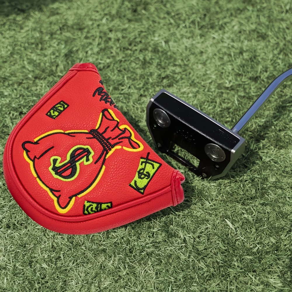 Golf Putter Cover | Half Round - Embroidery Red 评论和价格