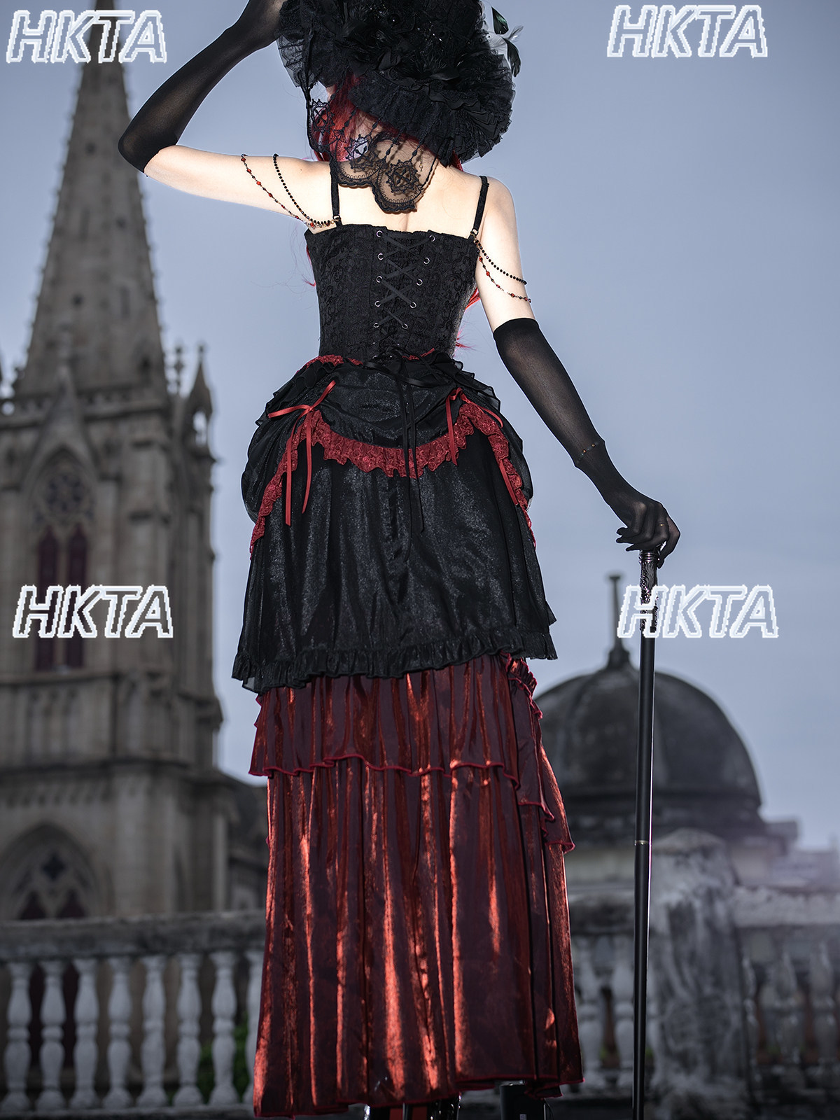 Elegant Vintage Dark Goth Subc - Embroidery Red 评论和价格